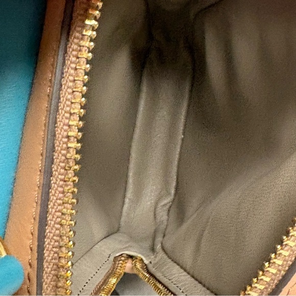 ANYA HINDMARCH Stack Wristlet Clutch Pouch Blue Green Ombre Leather - Picture 10 of 15